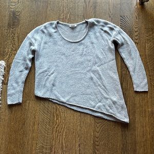 Helmut Lang Grey Asymmetric Sweater